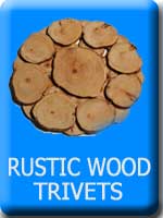 Rustic Juniper Wood Trivets