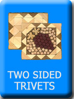 Two Layered Wood Trivetts