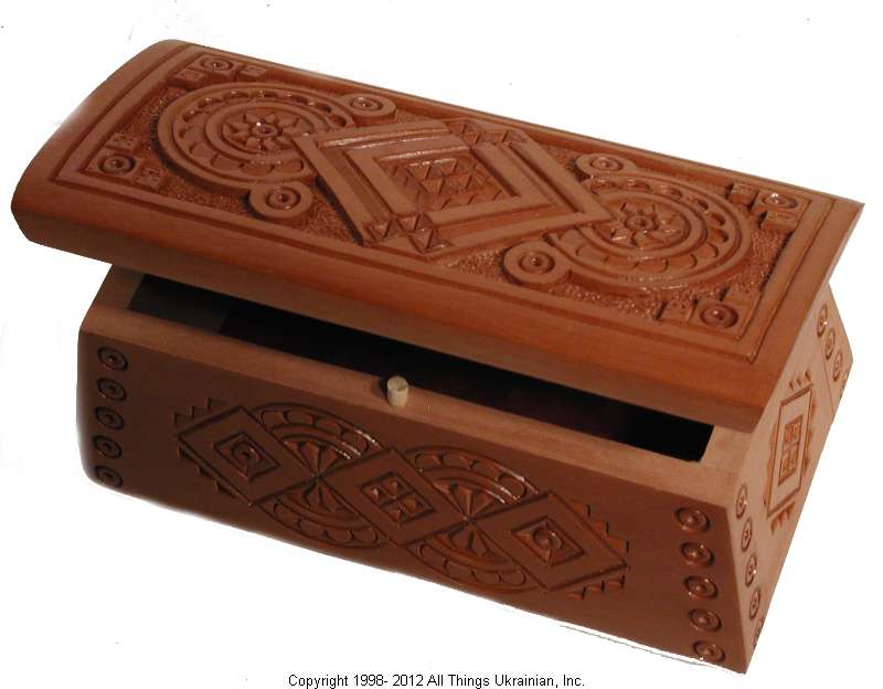 Carpathian Hand Carved Box # CwBox54D 
