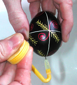 CLICK HERE to see the Final Pysanky Steps on http://www.allthingsukrainian.com