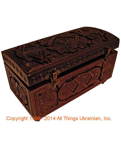 Carpathian Hand Carved Box # CWB1412 